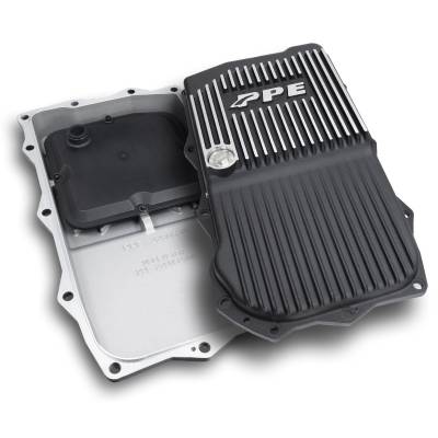 Pacific Performance Engineering - PPE 228053410 HD Cast Aluminum Transmission Pan Brushed for 10-22 ZF-8 Speed