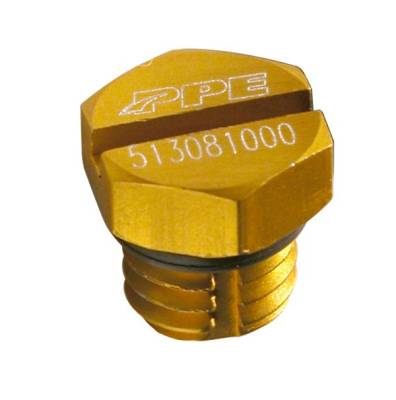 Pacific Performance Engineering - PPE 513081000 Air Bleeder Screw Yellow GM 6.6L