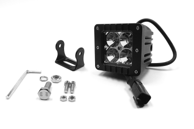 Top Gun Customz - Top Gun Customz TGC79911 3 x 3" 16W Square LED Light Spot Beam 1440 Lumens Each