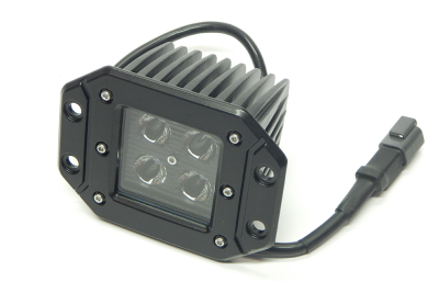 Top Gun Customz - Top Gun Customz TGC79915 3x3" 16W Sq Flush Mount LED Light Flood 1440 Lumens Blk