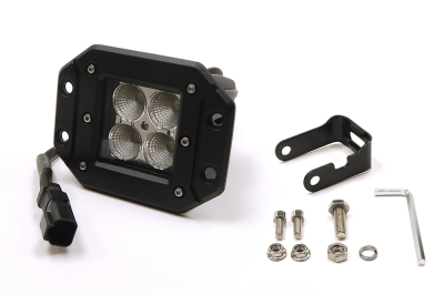 Top Gun Customz - Top Gun Customz TGC79910 3x3" 16W Square Flush Mount LED Flood Beam 1440 Lumens
