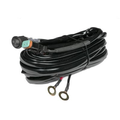 Top Gun Customz - Top Gun Customz TGC79905 Light Bar Harness Rocker Flip Switch Dual DT Connector