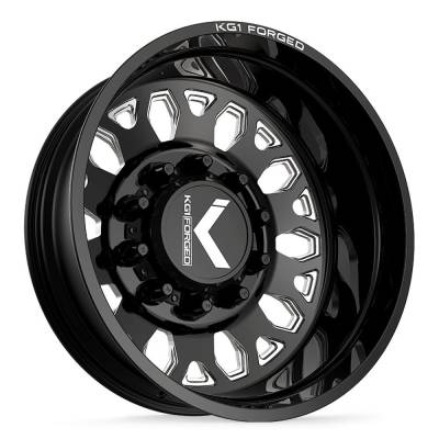 KG1 Wheels - KG1 Wheels KD002 Honor 26x8.25 10x285 145/167 Mm Black/Milled KD002R2682528GPM