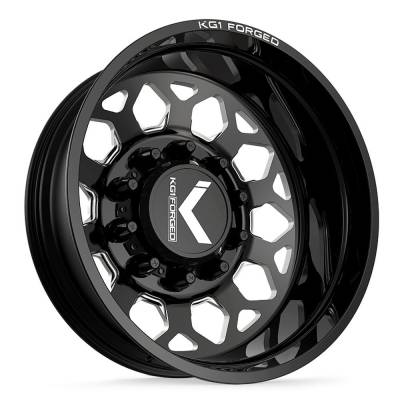 KG1 Wheels - KG1 Wheels KD006 Blitz 26x8.25 10x285 146mm Gloss Black/Milled KD006R2682528GPM