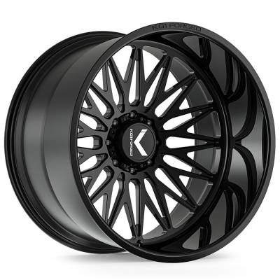 KG1 Wheels - KG1 Wheels KC059 Seismic 24x12 8x6.5 -44mm Gloss Black KC059241286GB