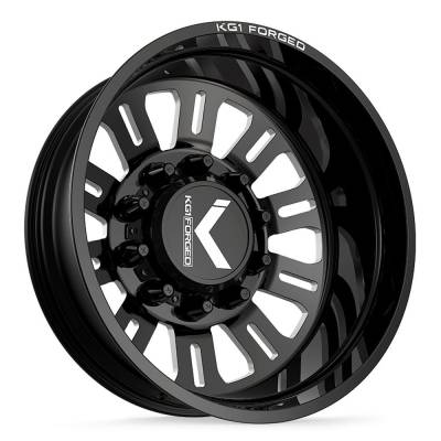 KG1 Wheels - KG1 Wheels KD004 Duel 24x8.25 10x285 146/168 Mm Black/Milled KD004R2482528GM-O