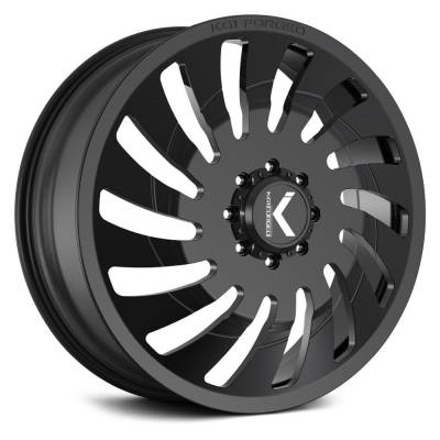 KG1 Wheels - KG1 Wheels KD005 Razor 24x8.25 8-200 145mm Gloss Black KD005F2482520GB-L