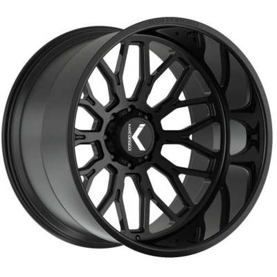 KG1 Wheels - KG1 Wheels KC019221288GB KC019 Jacked 22x12 8x180 -44mm Gloss Black