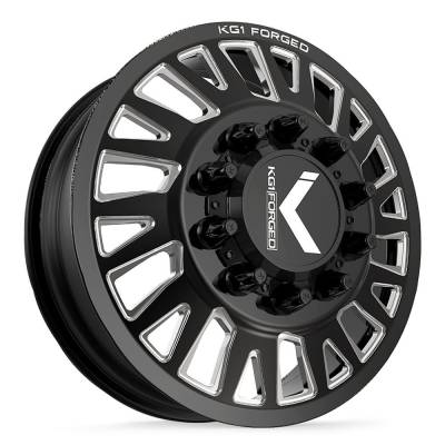 KG1 Wheels - KG1 Wheels KD001F2682528GPM-R KD001 Master 26x8.25 10x285 146mm Black/Milled
