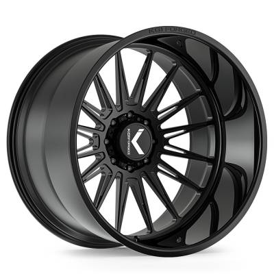 KG1 Wheels - KG1 Wheels KC064221287GB KC064 Taze 22x12 8x170 -44mm Gloss Black