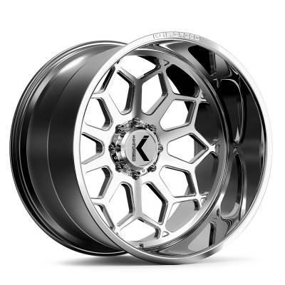 KG1 Wheels - KG1 Wheels KC022 Spreader 26x14 8x180 -76mm Polished KC022261488PM