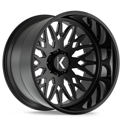 KG1 Wheels - KG1 Wheels KC014 Trident 24x14 8x170 -76mm Gloss Black KC014241487GB