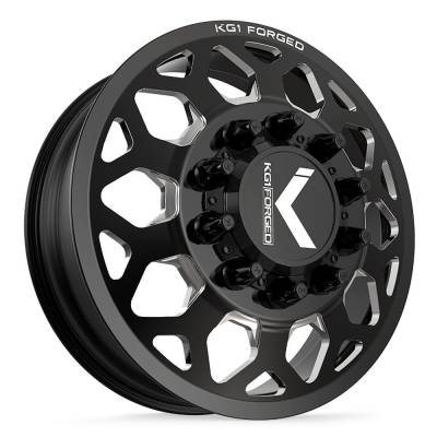 KG1 Wheels - KG1 Wheels KD006 Blitz 22x8.25 10x285 145mm Gloss Black/Milled KD006F2282528GM