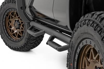 Rough Country Suspension Systems - Rough Country 72014 3" Drop Step Nerf Bars Black for 25-26 Toyota 4Runner 2/4WD