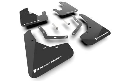 Rally Armor - Rally Armor MF149-UR-BLK-WH Black Mud Flap/White Logo
