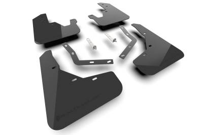 Rally Armor - Rally Armor MF149-UR-BLK-MBK Black Mud Flap/Metallic Black Logo