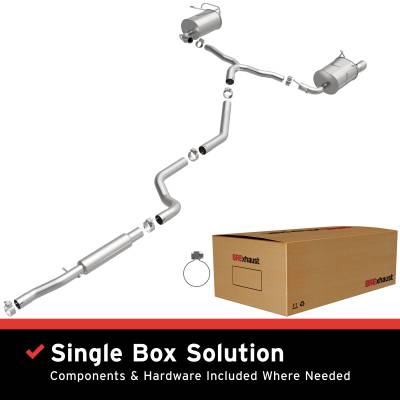 BRExhaust - BRExhaust 106-0897 Direct-Fit Exhaust System Replacement Kit