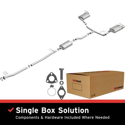 BRExhaust - BRExhaust 106-1065 Direct-Fit Exhaust System Replacement Kit