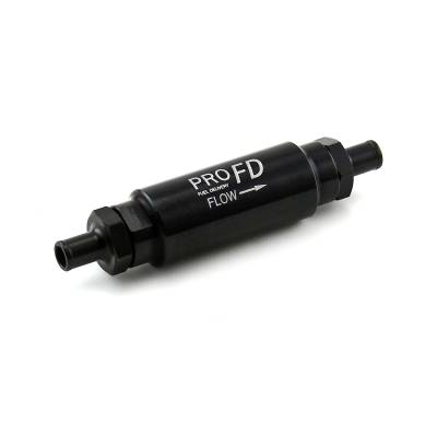 Speedmaster - Speedmaster PCE132.1009.01 Inline Billet Aluminum Fuel Filter 9/16-18 Male Black