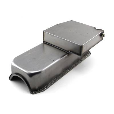 Speedmaster - Speedmaster PCE300.1021.01 7Qt Circle Track LH 2Pc RMS Oil Pan for Chevy SBC 350