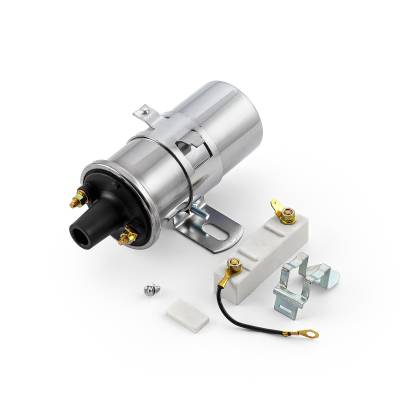 Speedmaster - Speedmaster PCE382.1016.01 12V Elec Oil Female Canister Ignition Coil Chrome