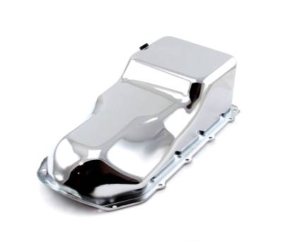 Speedmaster - Speedmaster PCE300.1046.01 Rear Sump Chrome Oil Pan for Pontiac 326 400 455