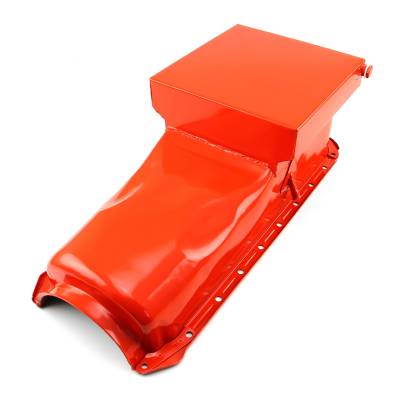 Speedmaster - Speedmaster PCE300.1062.02 6Qt Drag Rear Sump 2Pc RMS Orange Oil Pan Chevy BBC