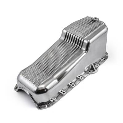 Speedmaster - Speedmaster PCE300.1030.01 RH Dipstick 2Pc RMS Alum Oil Pan for 80-85 Chevy SBC