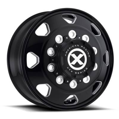 American Racing ATX Series - ATX Wheels AO401 OCTANE 22.5x9 10x285.75 FRT Black/Milled AO40122910302