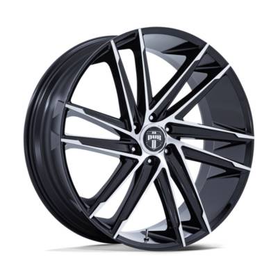 DUB 1PC - DUB Wheels DC275 BLAZE 26x10 6x5.5 25mm Black/Machined DC275BD26106825