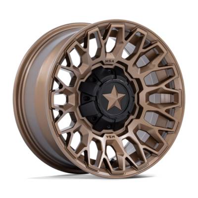 MSA Offroad Wheels - MSA Wheels M50 CLUBBER UTV 14x7 4x137/156 10mm Matte Bronze MA050ZX14704A10