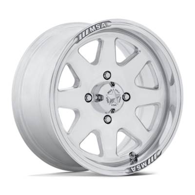 MSA Offroad Wheels - MSA Wheels M54 SPARK UTV 15x7 4x110 10mm Polished MA054HX15704010