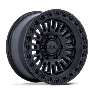 KMC - KMC Wheels KM554 AZTEC 17x8.5 6x4.5 25mm Black/Black KM554MB17856425
