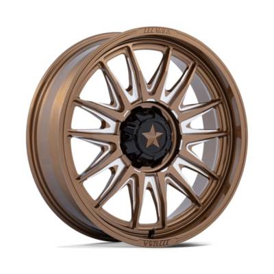 MSA Offroad Wheels - MSA Wheels M55 COMMANDER UTV 18x7 4x137/156 10mm Bronze/Milled MA055ZE18704A10
