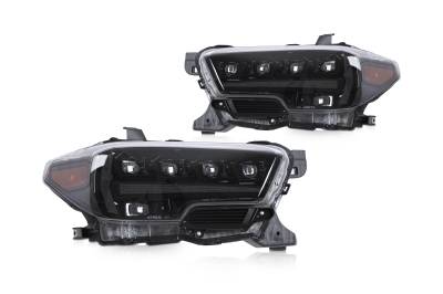 Attica 4x4 - Attica 4x4 CHATT0769-H6-GBC-SQ Apex Series LED Projector for 16-23 Toyota Tacoma