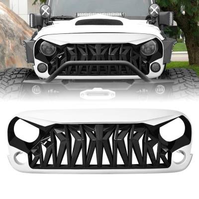 AMERICAN MODIFIED - AMERICAN MODIFIED AMJPAA00111 Shark Grille White Surround/Black Insert