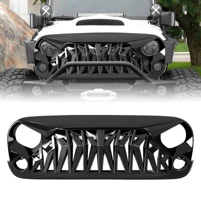 AMERICAN MODIFIED - AMERICAN MODIFIED AMJPAA00110 Shark Grille Glossy Black
