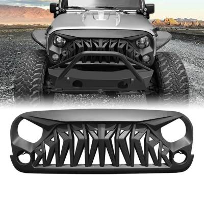 AMERICAN MODIFIED - AMERICAN MODIFIED AMJPAA00106 Shark Grille Matte Black