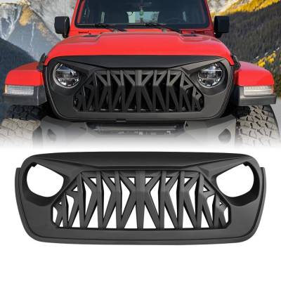 AMERICAN MODIFIED - AMERICAN MODIFIED AMJPCA00101 Shark Grille Matte Black