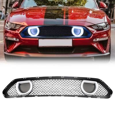 AMERICAN MODIFIED - AMERICAN MODIFIED AMFMCA00612 Mach 1 Style Front Upper Grille w/DRL Turn Signal