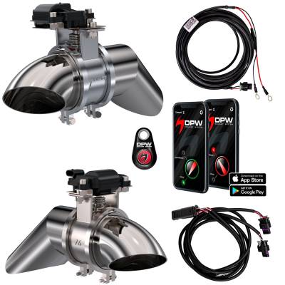 DPW - DPW 30307 DPW Electric Exhaust Cutout for Dual 3" Kit 30307