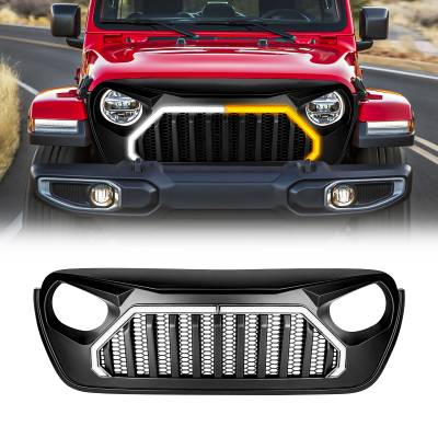 AMERICAN MODIFIED - AMERICAN MOD AMJPCA00143 Gladiator Vader Grille w/LED DRL/Turn Signals