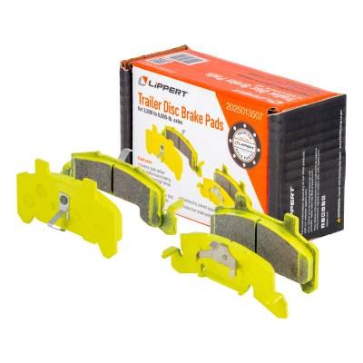 CURT - CURT 2025013507 Trailer Disc Brake Pads 3500-6000lb Axles 4Pc