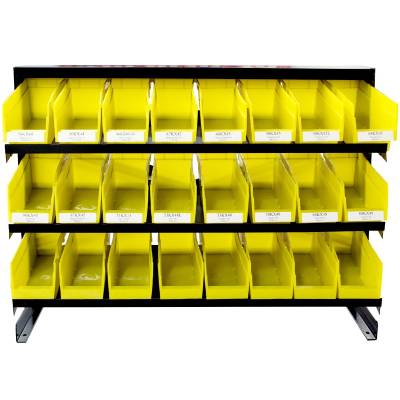 Coyote Premium Wheel Accessories - Coyote LugRack Rack Lug Bins Lug Bins 24 Bins