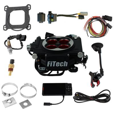 FiTech Fuel Injection - FiTech 30004 Go EFI 4 600 HP Power Adder Matte Black EFI System