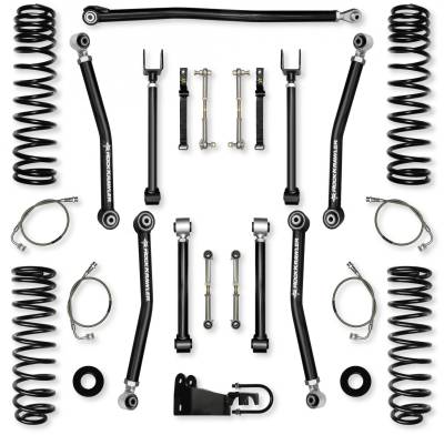 Rock Krawler - Rock Krawler JK25AXM-4 2.5" Adventure-X Lift w/o Shock for 07-18 Wrangler JK 4DR