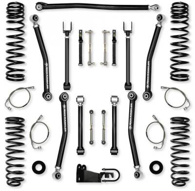 Rock Krawler - Rock Krawler JK35AXM-2 3.5" Adv-X Lift Kit w/o Shocks for 07-18 Wrangler JK 2DR
