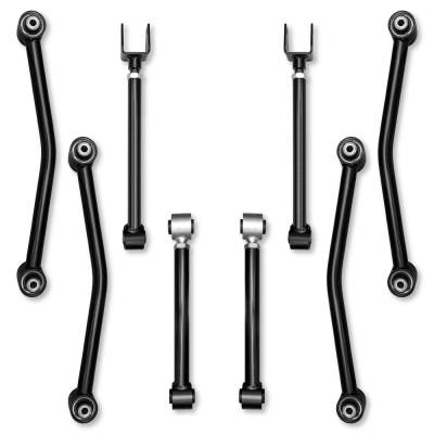 Rock Krawler - Rock Krawler RK07299B Adventure Series Control Arm Package for Jeep Wrangler JK