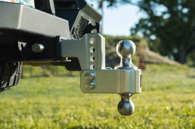 BulletProof Hitches - Bulletproof Hitches AL202S Aluminum 2" Drop/Rise Hitch 2" Shank w/SS Dual Ball