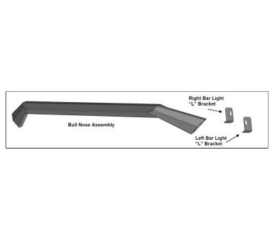Black Horse Off Road - Black Horse Off Road AFB-SI18-BN ArmourII Heavy Duty Front Bumper Bull Nose Only